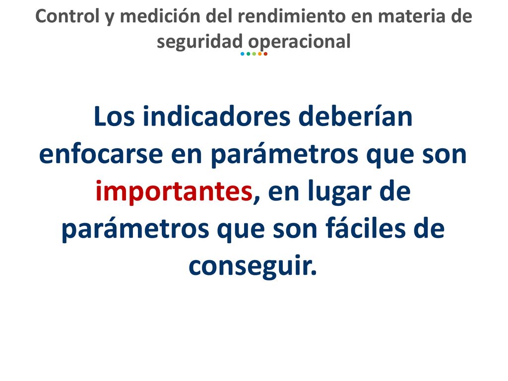 Control y medición del rendimiento en materia de seguridad operacional