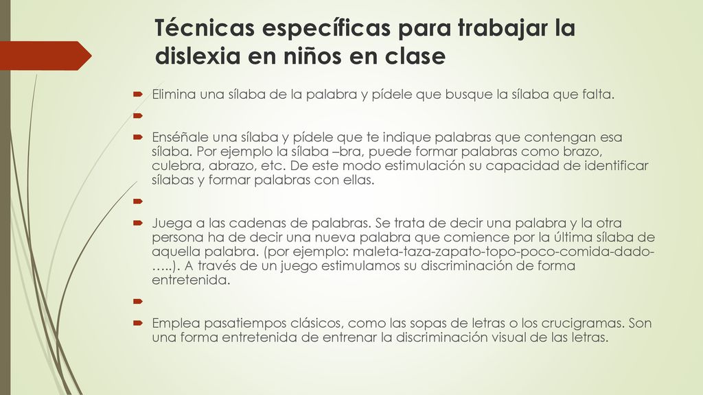 Técnicas específicas para trabajar la dislexia en niños en clase