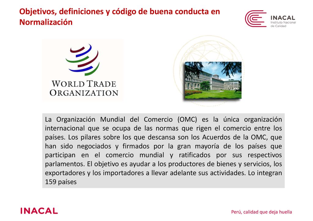 Objetivos, definiciones y código de buena conducta en Normalización