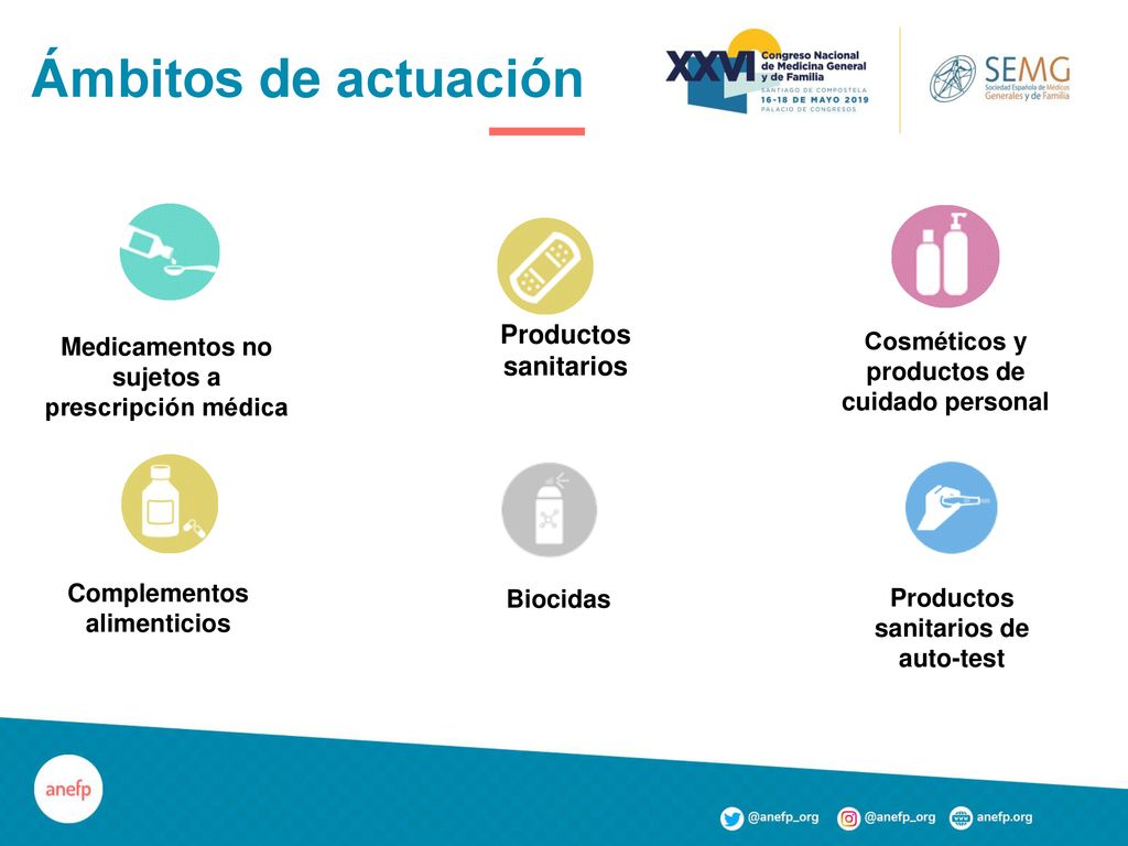 Ámbitos de actuación Productos sanitarios