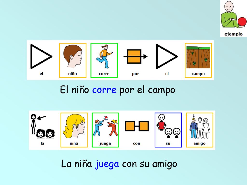 El niño corre por el campo