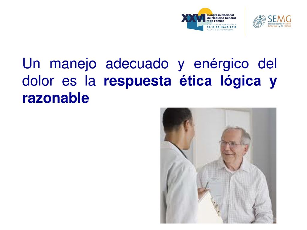 Un manejo adecuado y enérgico del dolor es la respuesta ética lógica y razonable