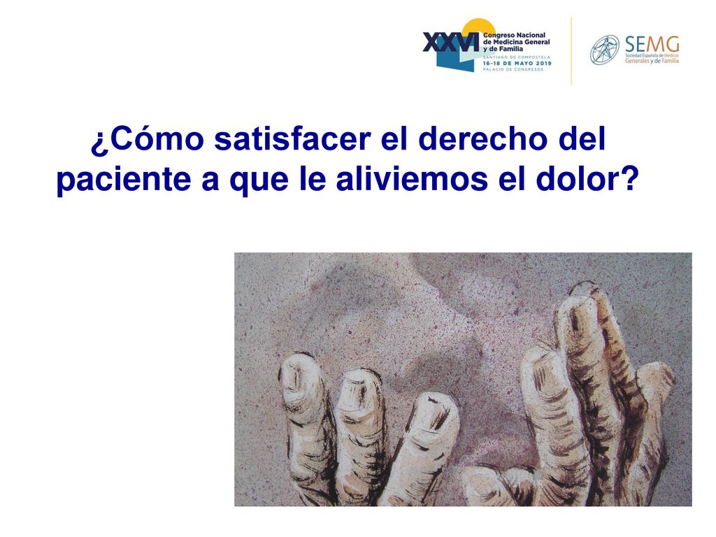 ¿Cómo satisfacer el derecho del paciente a que le aliviemos el dolor