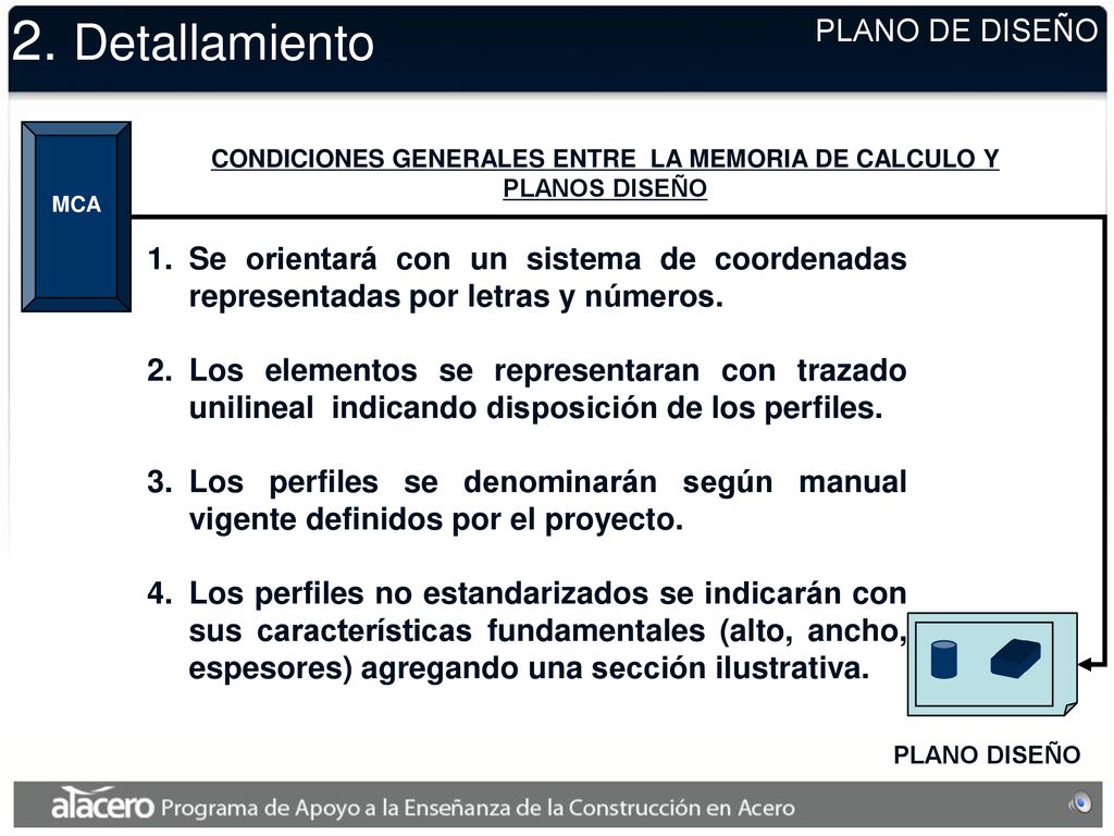 CONDICIONES GENERALES ENTRE LA MEMORIA DE CALCULO Y PLANOS DISEÑO