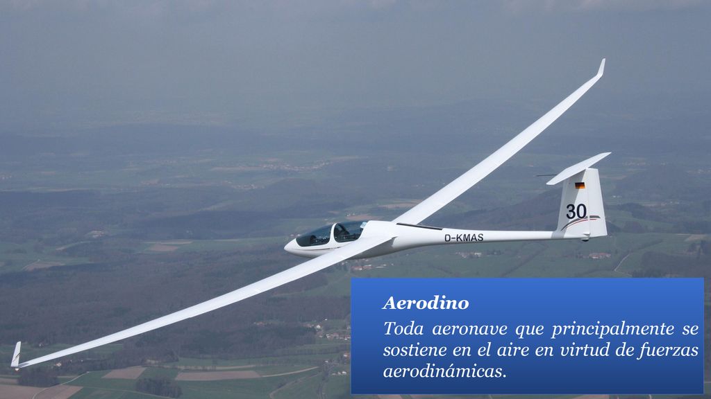 Aerodino Toda aeronave que principalmente se sostiene en el aire en virtud de fuerzas aerodinámicas.