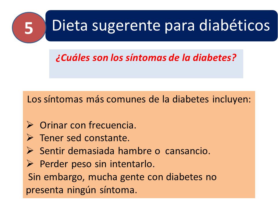¿Cuáles son los síntomas de la diabetes