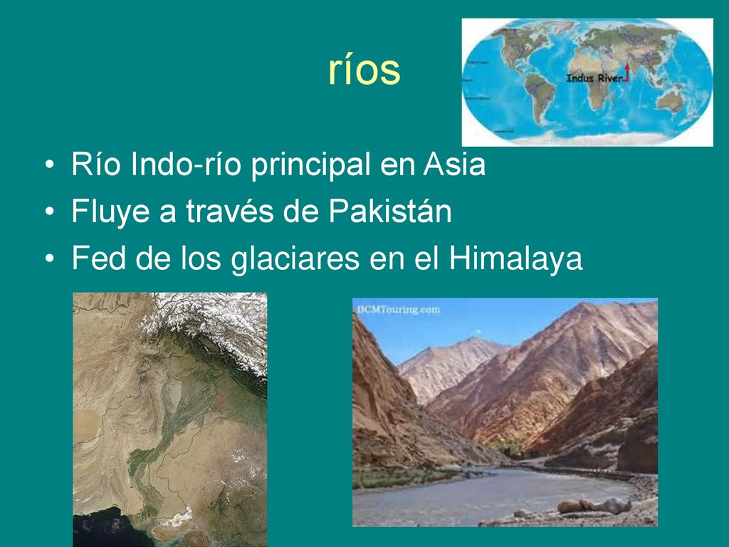 ríos Río Indo-río principal en Asia Fluye a través de Pakistán