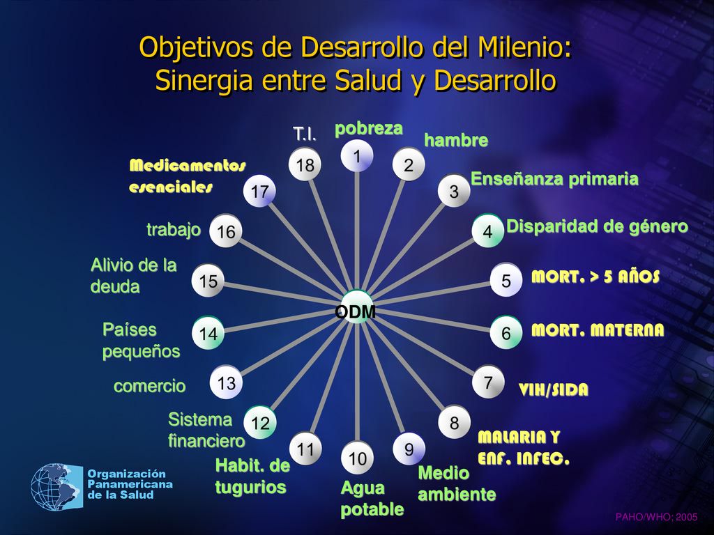 Objetivos de Desarrollo del Milenio: Sinergia entre Salud y Desarrollo