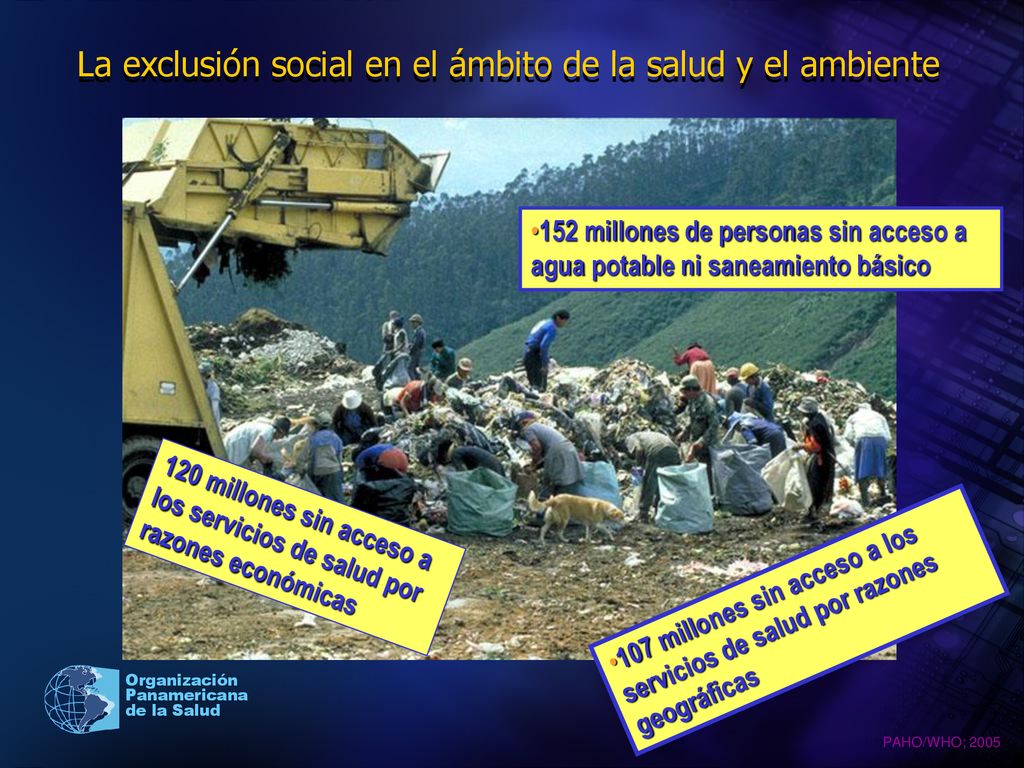 La exclusión social en el ámbito de la salud y el ambiente