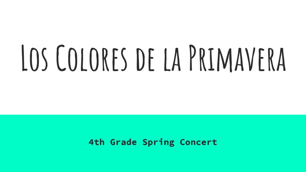 Los Colores de la Primavera
