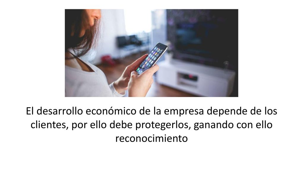 El desarrollo económico de la empresa depende de los clientes, por ello debe protegerlos, ganando con ello reconocimiento