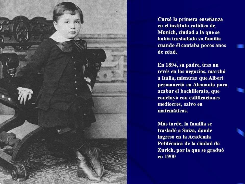 Cursó la primera enseñanza en el instituto católico de Munich, ciudad a la que se había trasladado su familia cuando él contaba pocos años de edad.