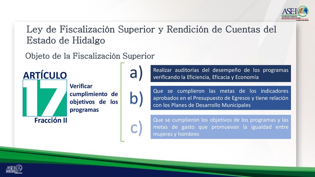 Ley de Fiscalización Superior y Rendición de Cuentas del Estado de Hidalgo