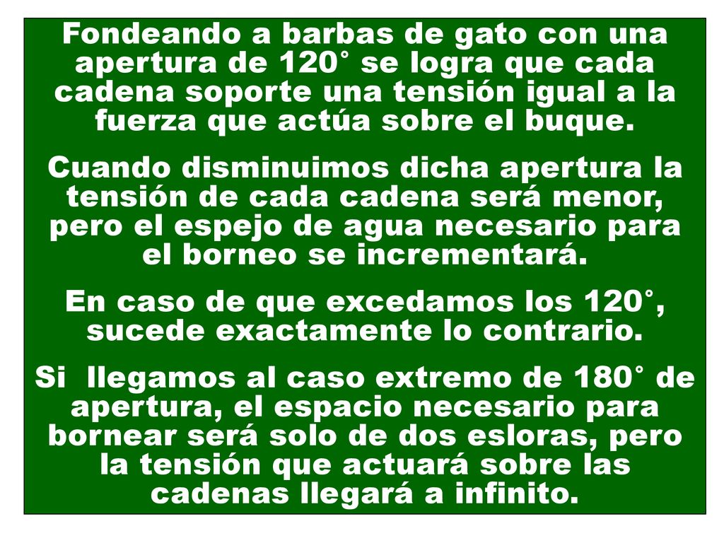 En caso de que excedamos los 120°, sucede exactamente lo contrario.