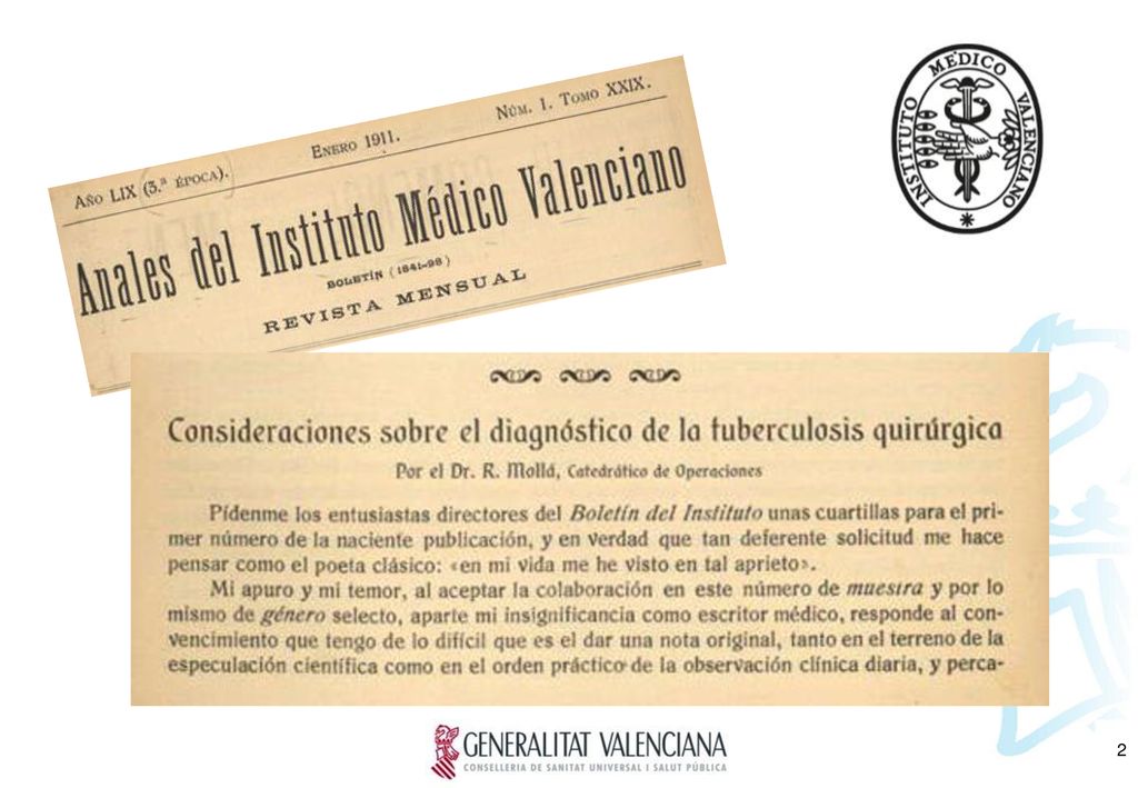 Los Anales del IMV se publicaron en dos volúmenes los años 1911 y 1912