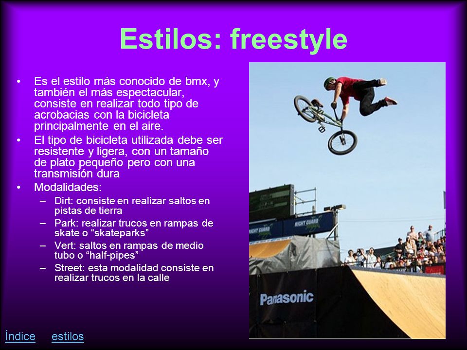 Estilos: freestyle