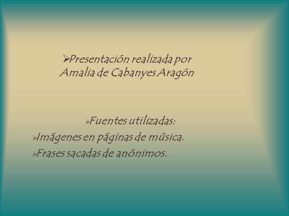 Presentación realizada por Amalia de Cabanyes Aragón
