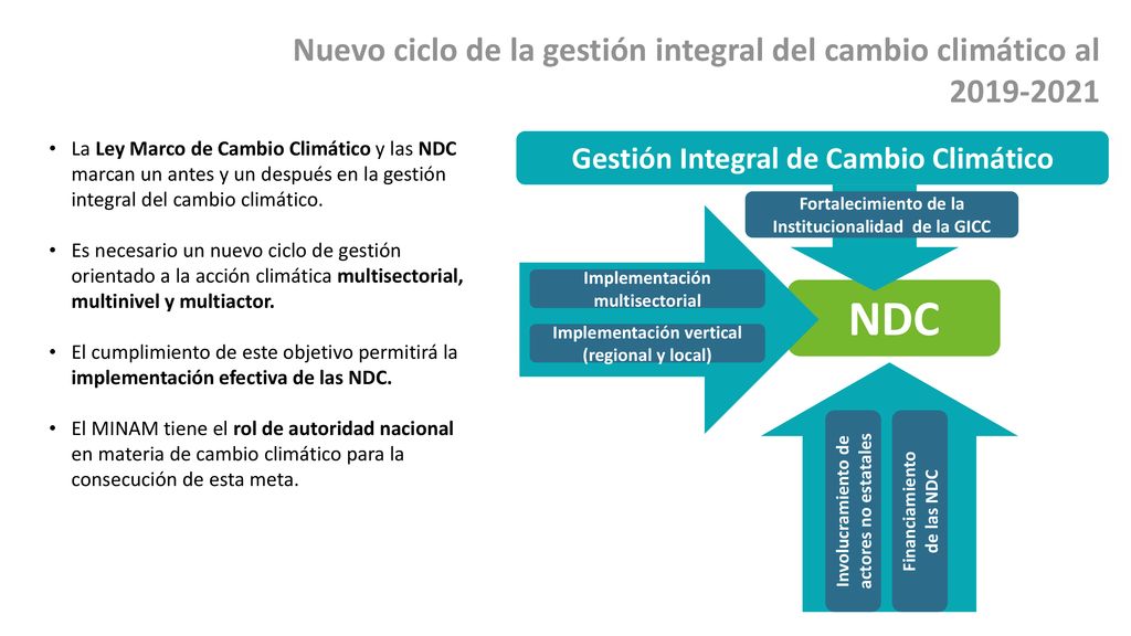 Nuevo ciclo de la gestión integral del cambio climático al