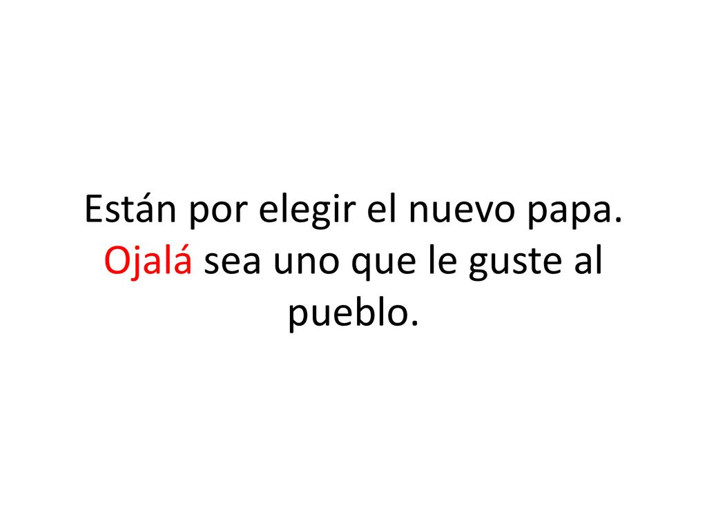 Están por elegir el nuevo papa. Ojalá sea uno que le guste al pueblo.