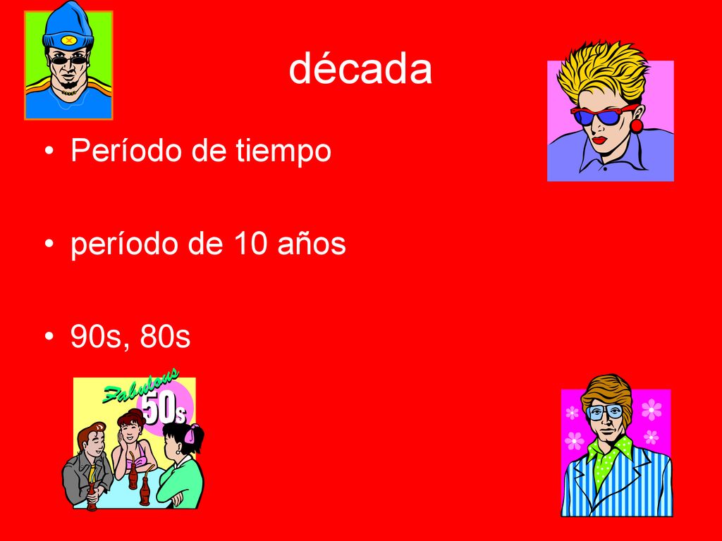 década Período de tiempo período de 10 años 90s, 80s