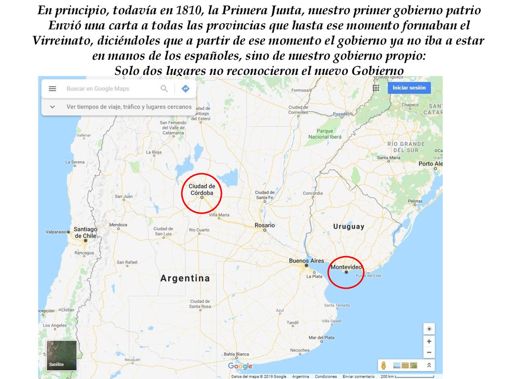 en manos de los españoles, sino de nuestro gobierno propio: