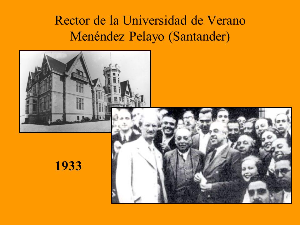 Rector de la Universidad de Verano Menéndez Pelayo (Santander)