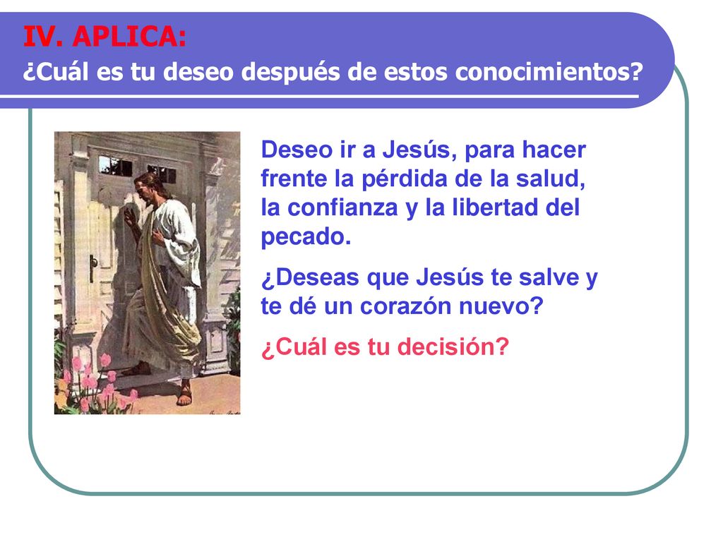 IV. APLICA: ¿Cuál es tu deseo después de estos conocimientos