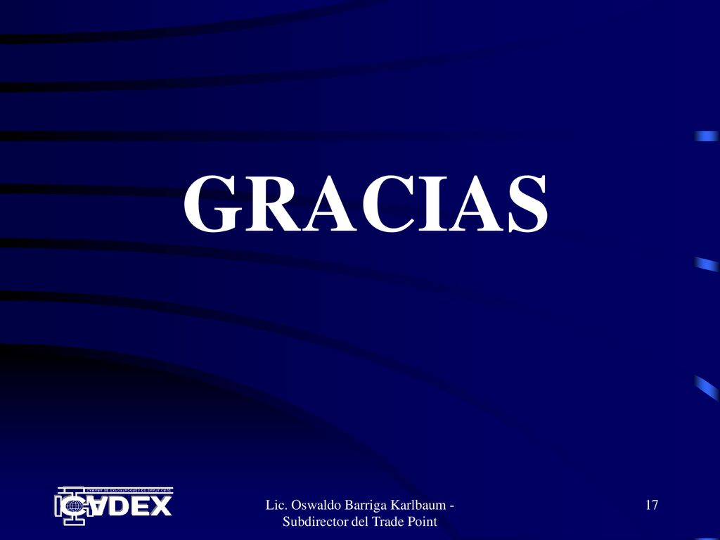 Lic. Oswaldo Barriga Karlbaum - Subdirector del Trade Point