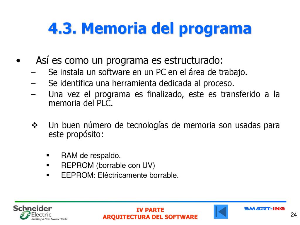 4.3. Memoria del programa Así es como un programa es estructurado: