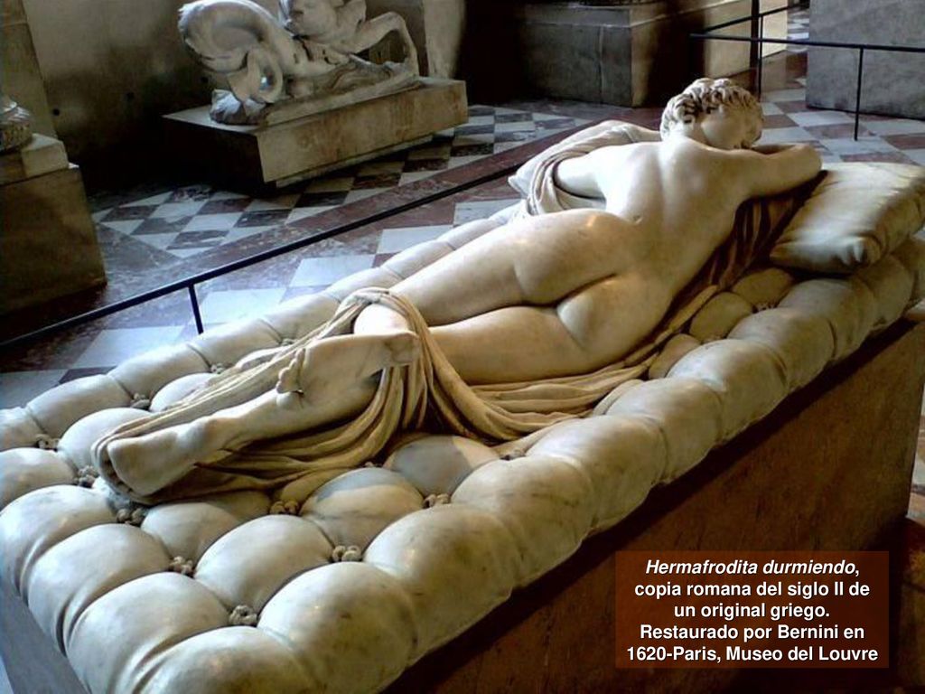 Hermafrodita durmiendo, copia romana del siglo II de un original griego.