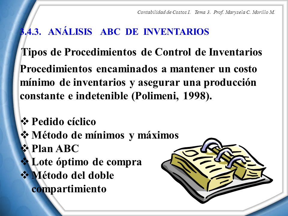 Tipos de Procedimientos de Control de Inventarios