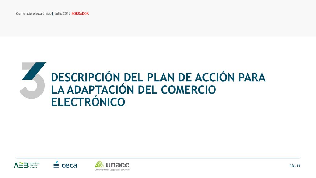 DESCRIPCIÓN DEL PLAN DE ACCIÓN PARA LA ADAPTACIÓN DEL COMERCIO ELECTRÓNICO