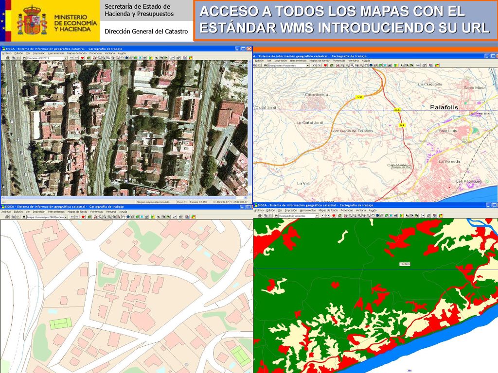 ACCESO A TODOS LOS MAPAS CON EL ESTÁNDAR WMS INTRODUCIENDO SU URL