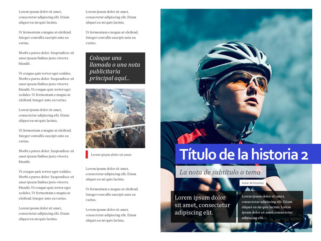 Título de la historia 2 La nota de subtítulo o tema