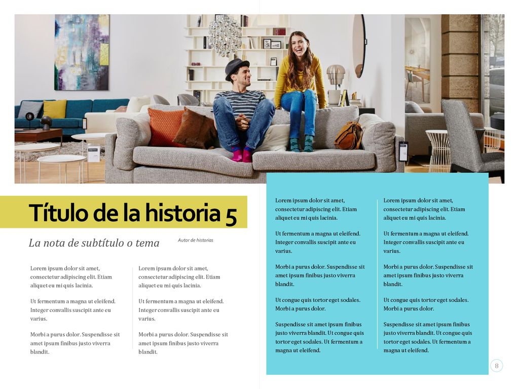 Título de la historia 5 La nota de subtítulo o tema