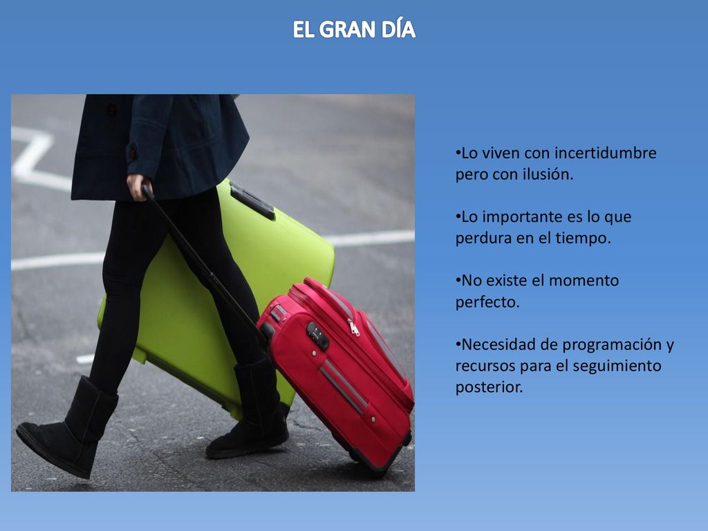EL GRAN DÍA Lo viven con incertidumbre pero con ilusión.