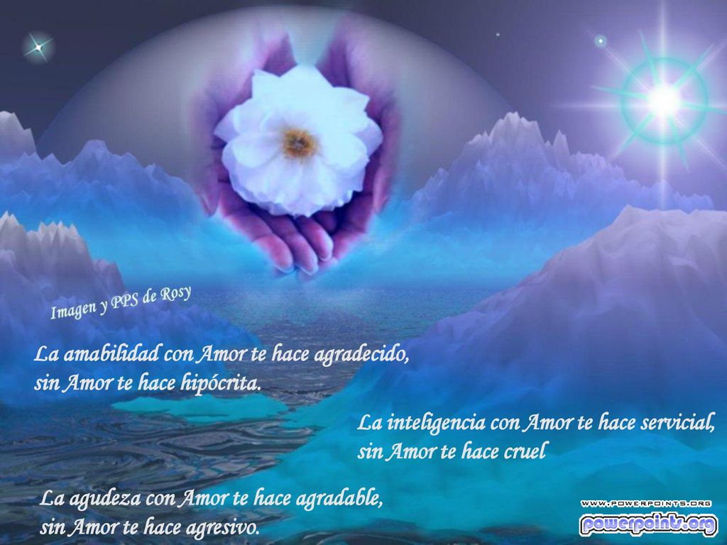 La amabilidad con Amor te hace agradecido, sin Amor te hace hipócrita.