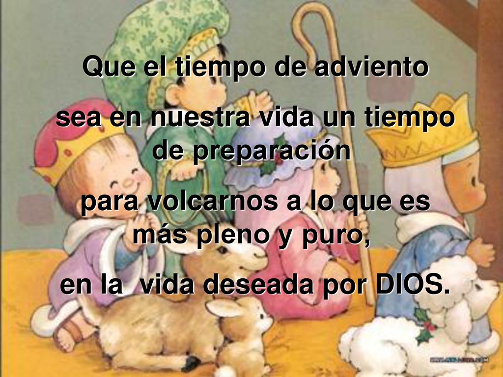 Que el tiempo de adviento sea en nuestra vida un tiempo de preparación