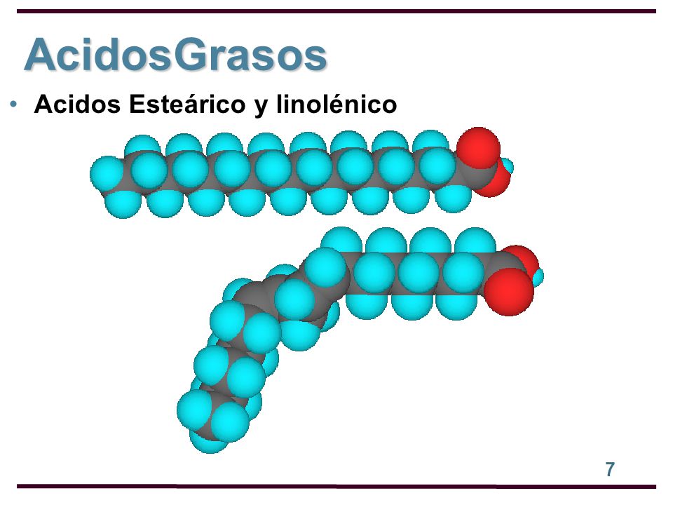 AcidosGrasos Acidos Esteárico y linolénico