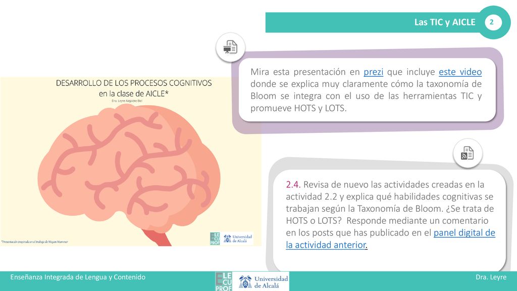 Enseñanza Integrada de Lengua y Contenido Dra. Leyre Alejaldre BIel