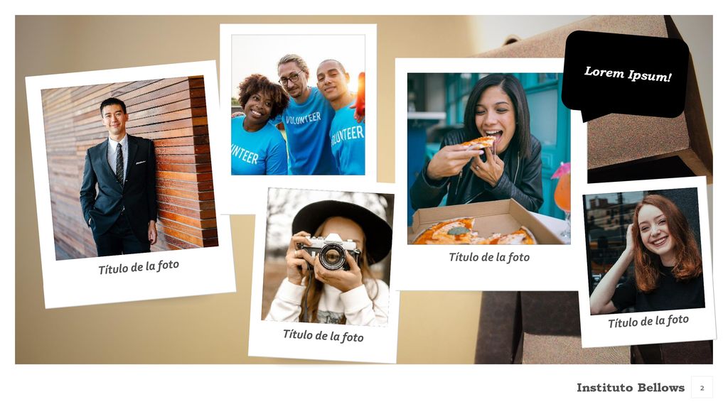 Diapositiva 2 Lorem Ipsum! Título de la foto Título de la foto