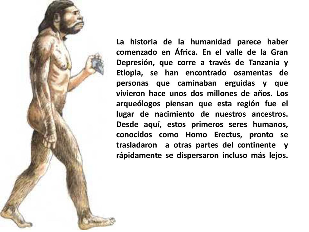La historia de la humanidad parece haber comenzado en África