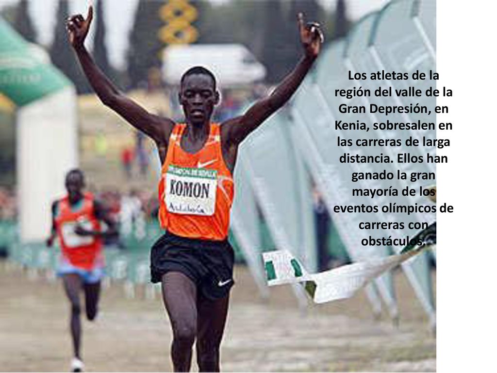 Los atletas de la región del valle de la Gran Depresión, en Kenia, sobresalen en las carreras de larga distancia.
