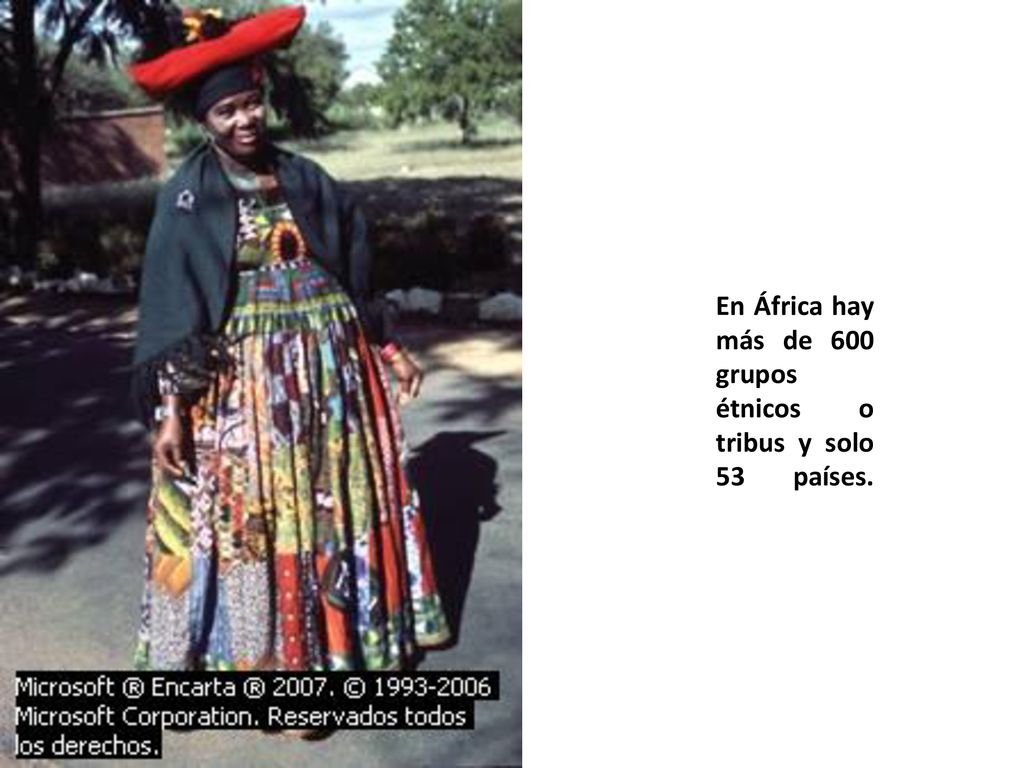 En África hay más de 600 grupos étnicos o tribus y solo 53 países.