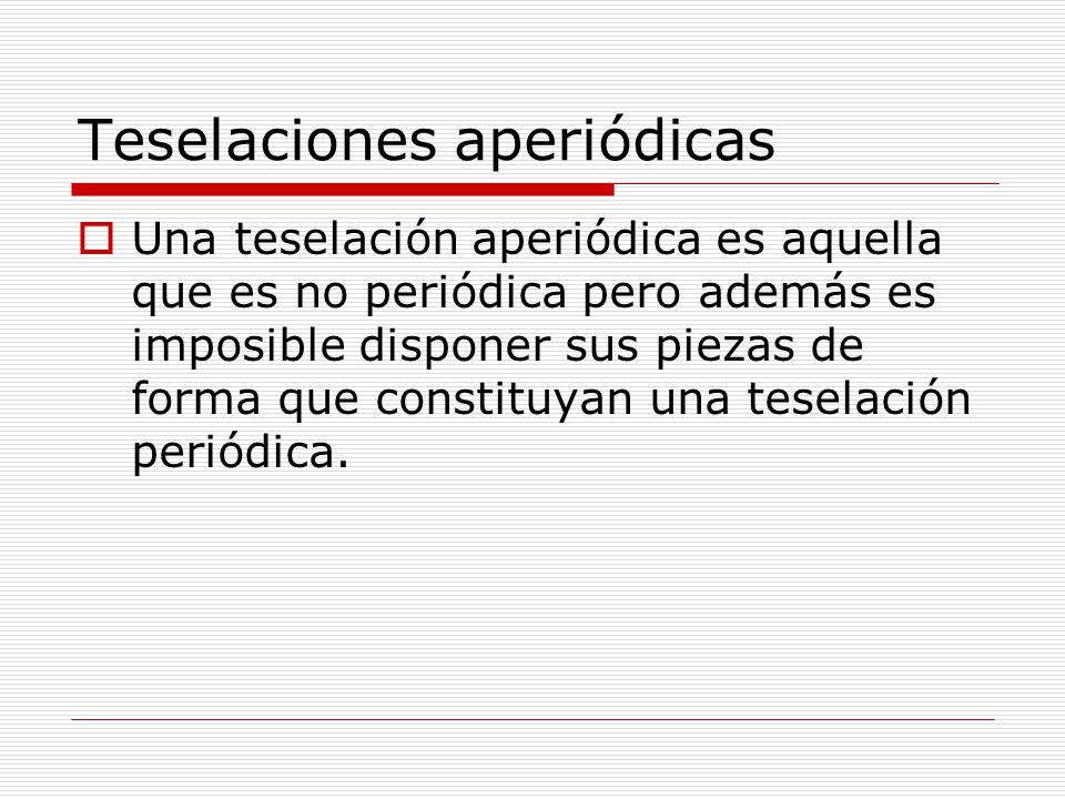 Teselaciones aperiódicas