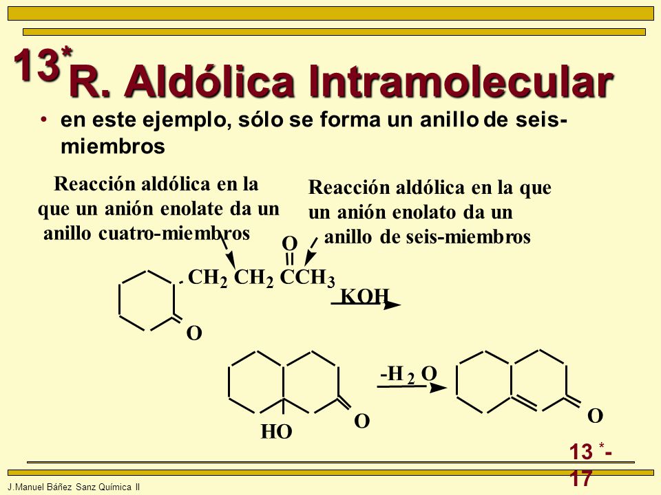 R. Aldólica Intramolecular