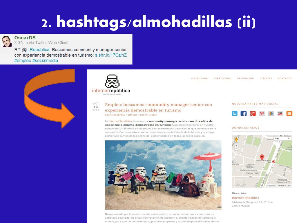 2. hashtags/almohadillas (ii)