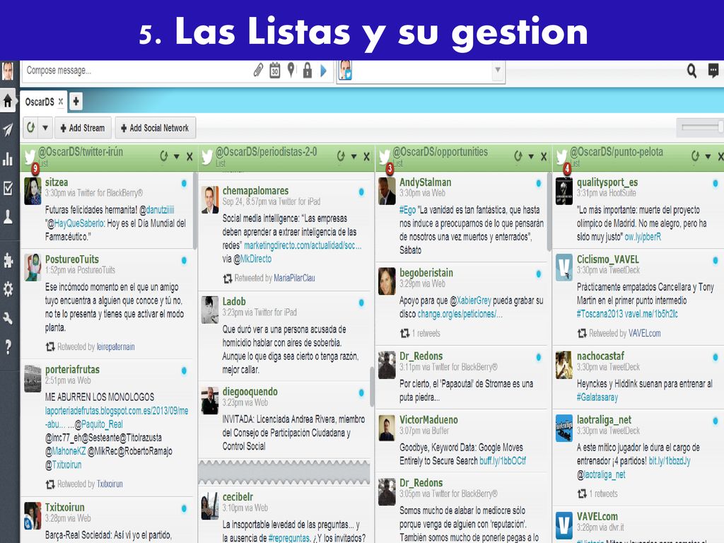 5. Las Listas y su gestion