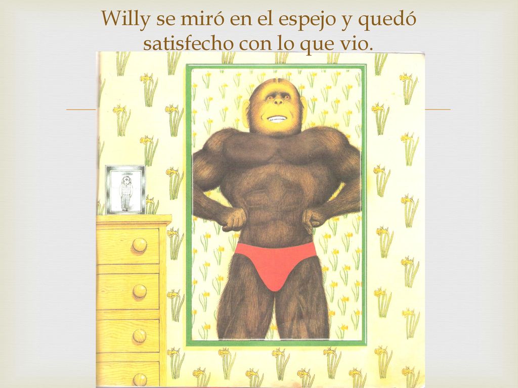 Willy se miró en el espejo y quedó satisfecho con lo que vio.