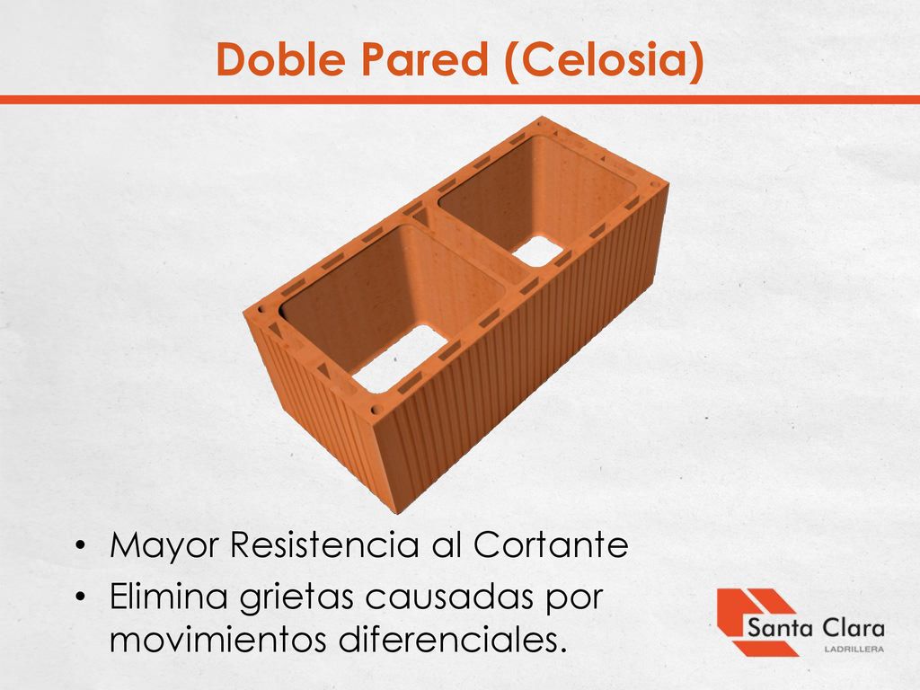 Doble Pared (Celosia) Mayor Resistencia al Cortante